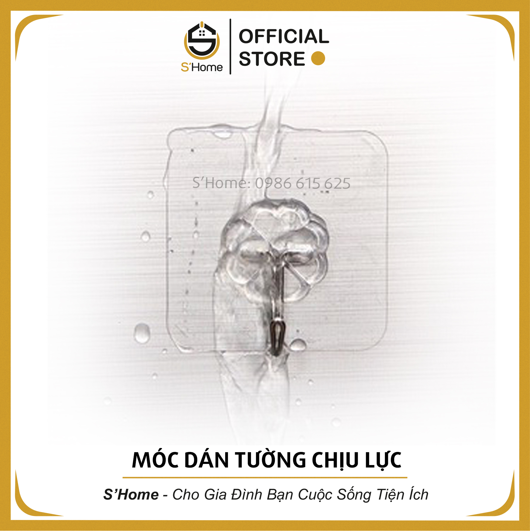 Móc Dán Tường ❤️S'Home❤️ Móc Dán Tường Siêu Dính Chịu Lực Treo Đồ, Quần Áo Đa Năng, Móc Treo Nhà Tắm Nhà Bếp, Tiết Kiệm, Tiện Dung - SH52