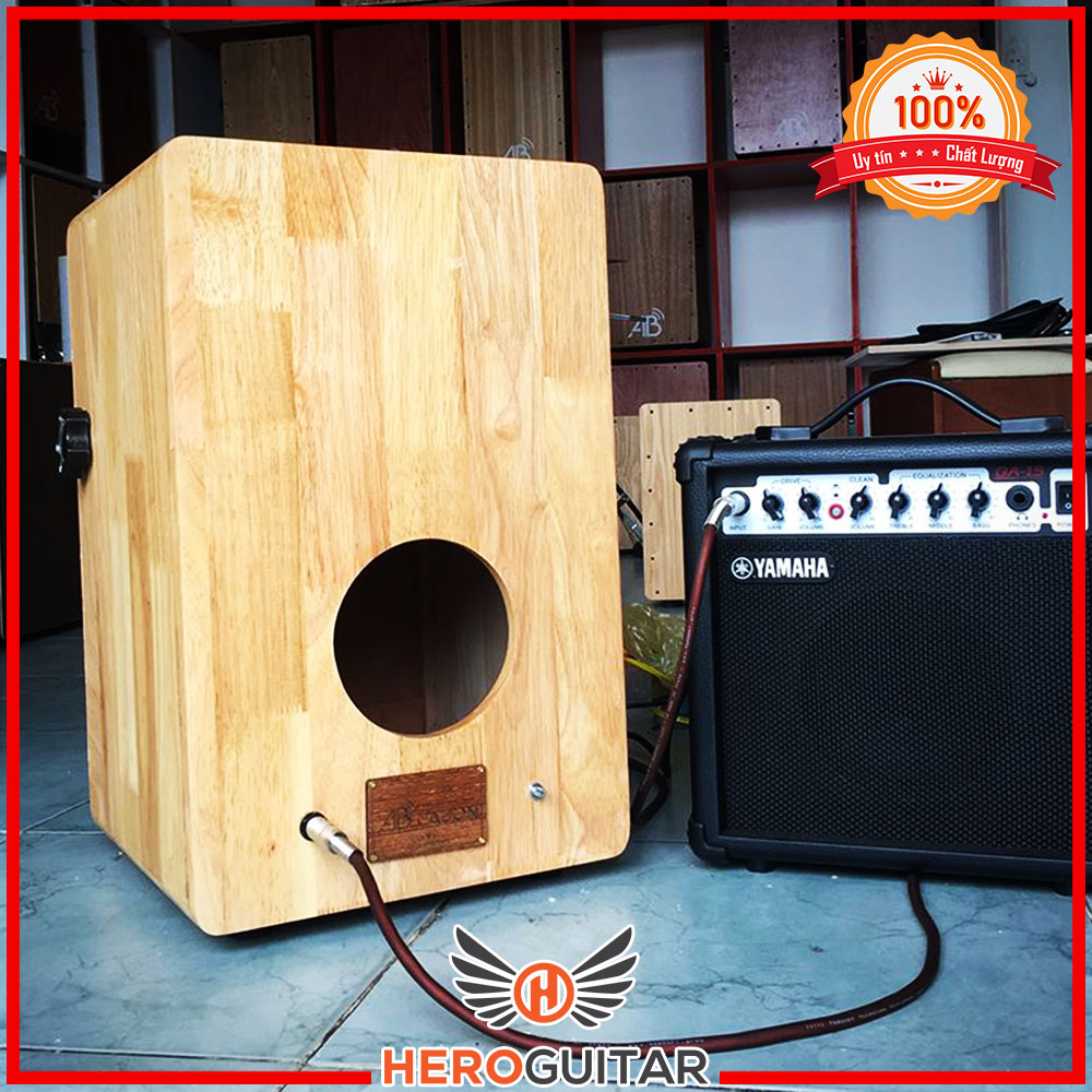 [HCM][EQ Loại Tốt] Cajon điện - Cajon có EQ/pick-up đưa âm thanh ra loa