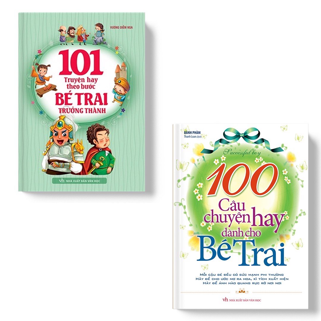 Sách: combo 101 truyện hay theo bước bé trai trưởng thành + 100 câu chuyện hay dành cho bé trai