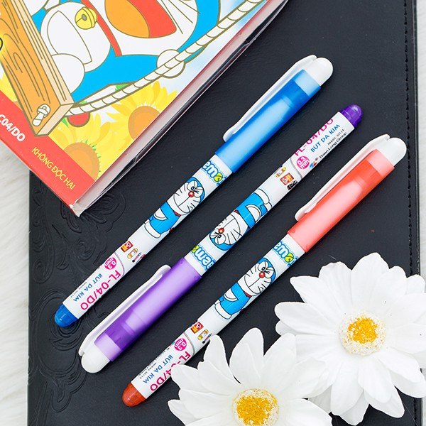 Bút lông kim thiên long-doraemon fl-04/do