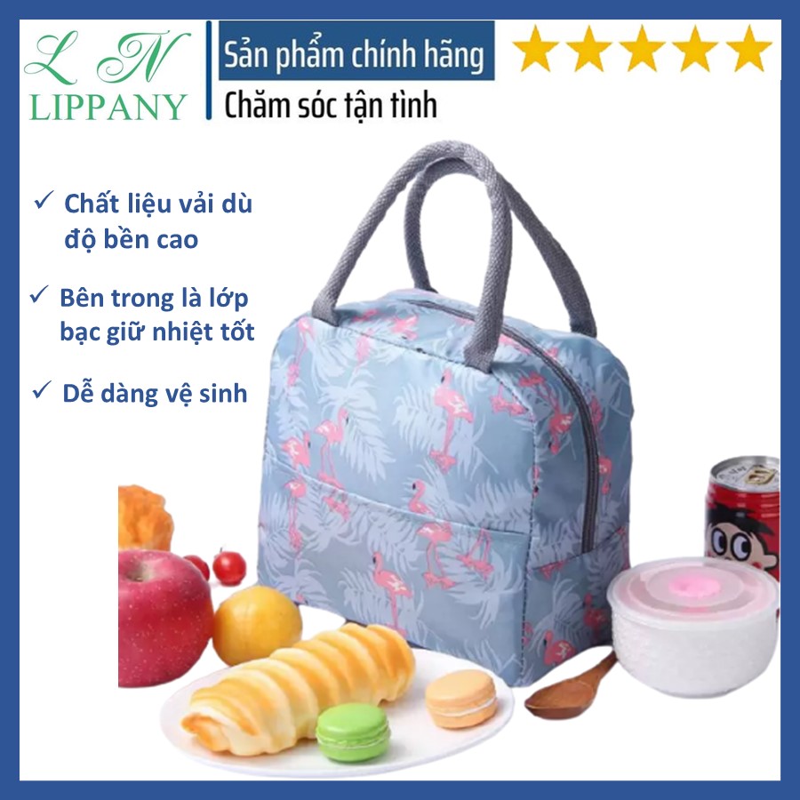 [GIẢM THÊM 10K] Túi đựng hộp cơm giữ nhiệt hình hạc - giở đựng hộp cơm văn phòng nhỏ gọn tiện lợi