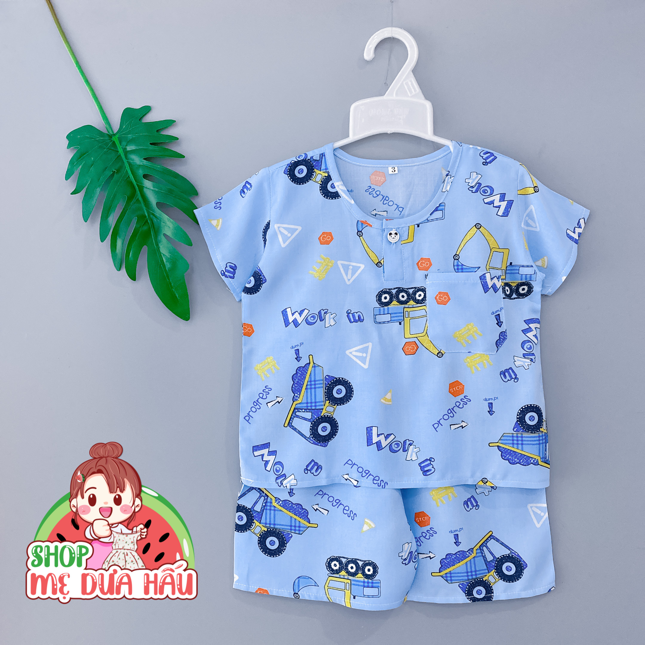 Đồ bộ bé trai | Bộ mặc nhà vải tole, lanh lụa bé trai 8-32kg shop mẹ dưa hấu