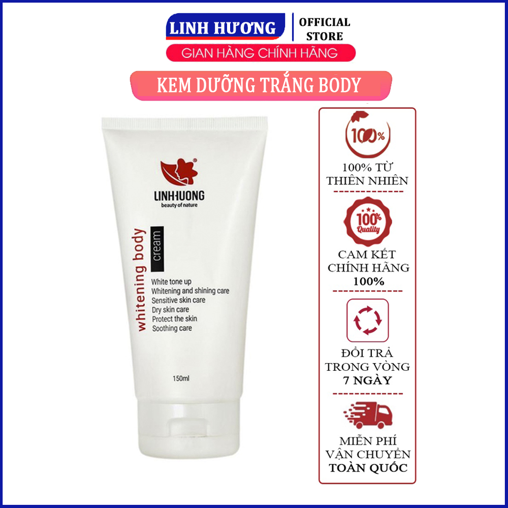 Kem Body Dưỡng Trắng Da An Toàn Linh Hương Beauty Of Nature Whitening Body Cream 150ml