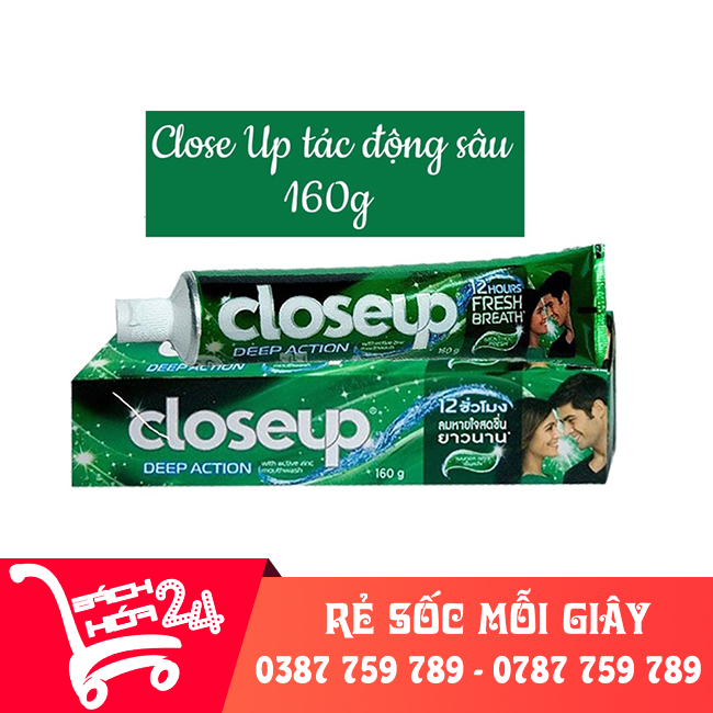 Kem đánh răng Close Up thái lan 160g - Hàng chính hãng [BÁCH HÓA 24]