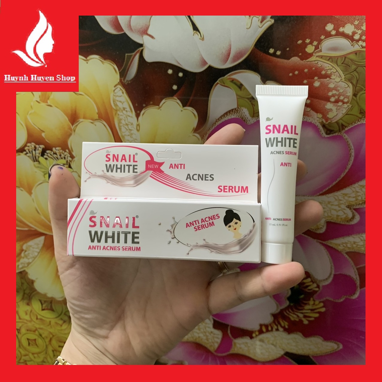[HCM][chính hãng] serum chuyên mụn SNAIL WHITE ANTI ACNES SERUM tuýp 15ml