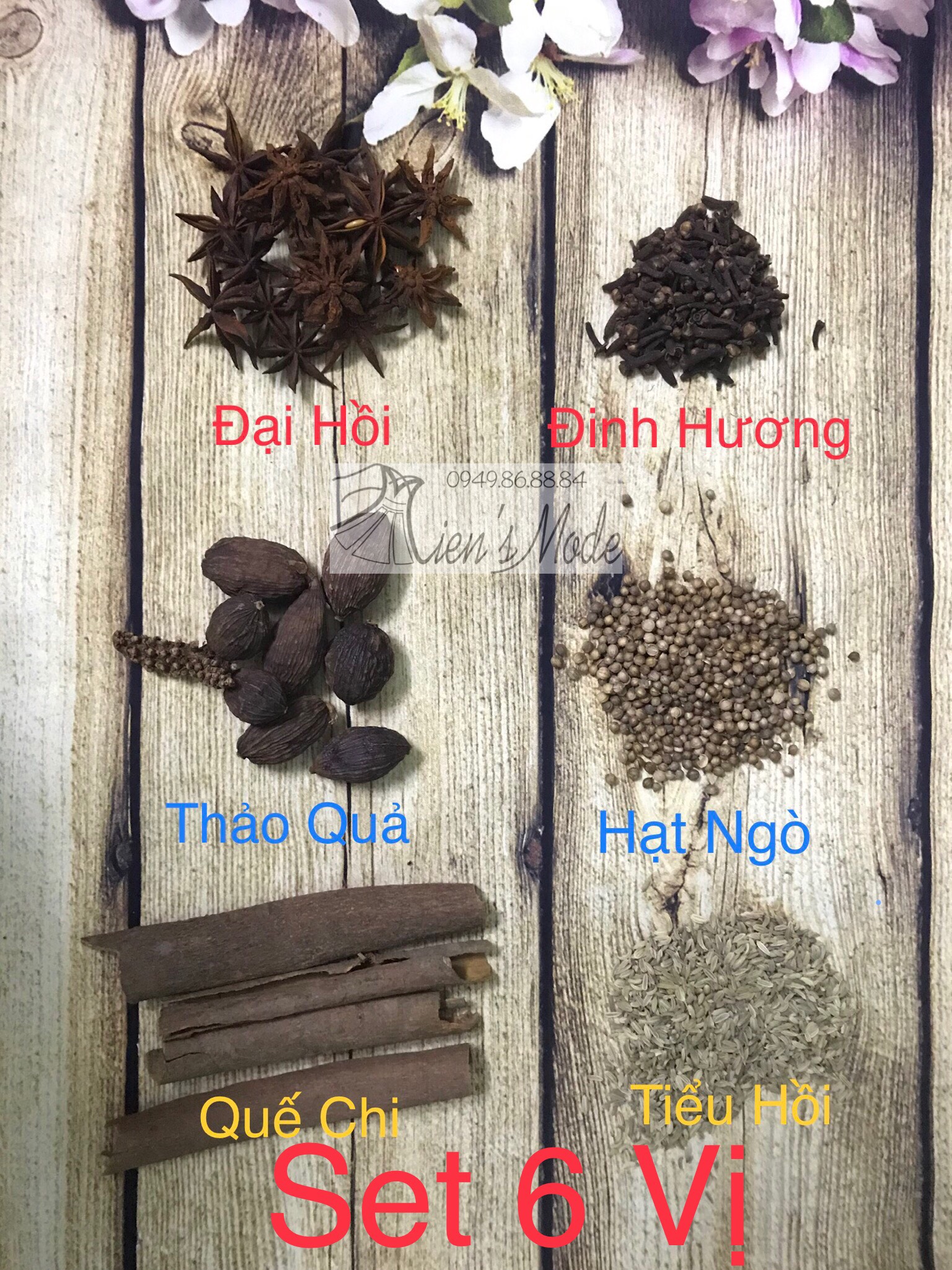 🎁 [FreeShip Max] Set gia vị nấu Phở Quế thường 60gr được 3 nồi)(tặng túi lọc)