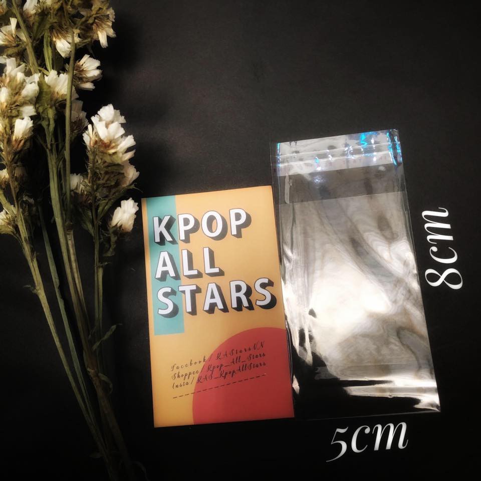 220 TÚI MIỆNG NHIỀU KÍCH THƯỚC ĐỰNG CARD POSTCARD POSTER DÂY STRAP MÓC KHÓA HUY HIỆU- Size nhỏ ship rẻ KAS - KPOP ALL STARS