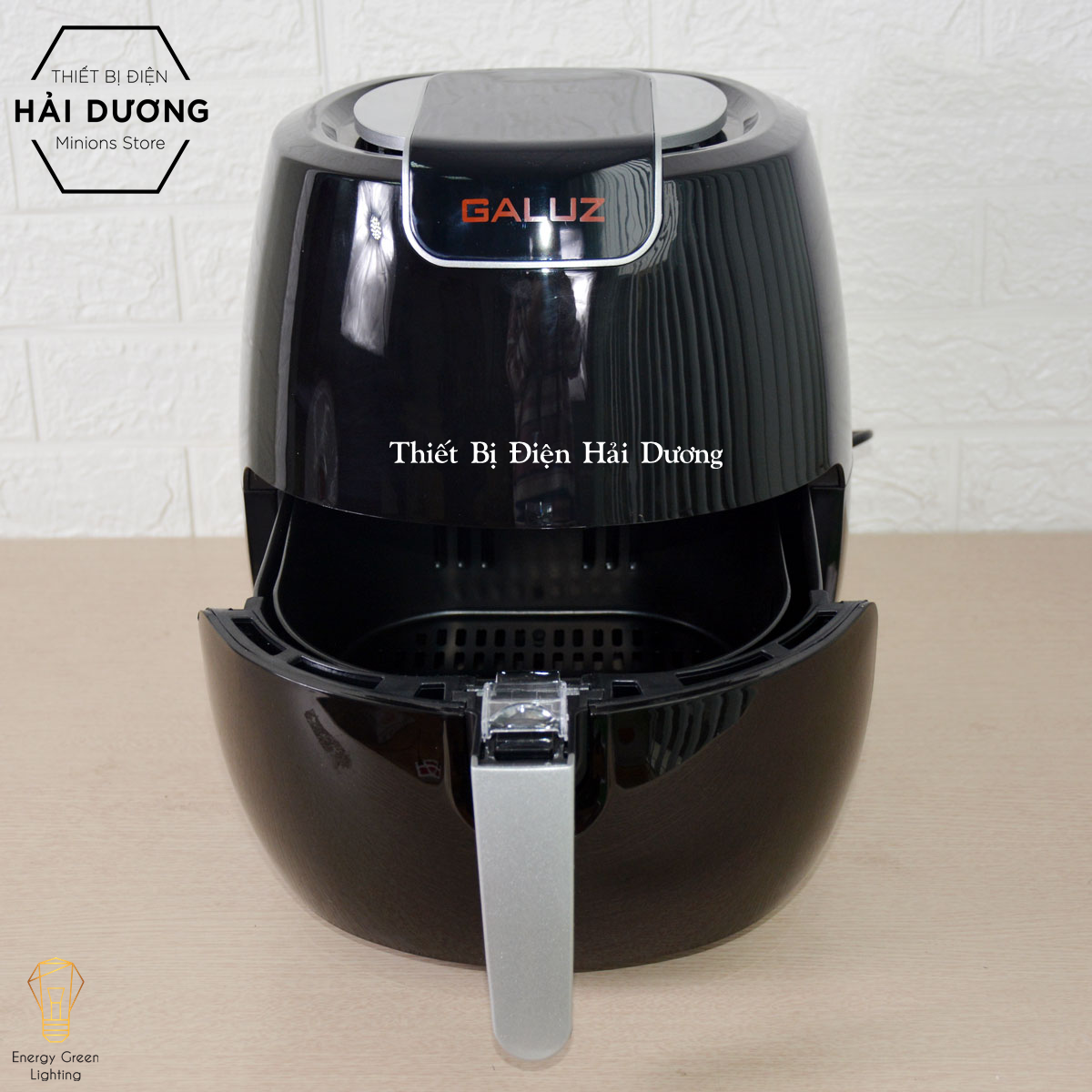 Nồi chiên không dầu điện tử cảm ứng galuz lux-01 5.3l 1800w - loại bỏ 80% chất béo, chống dính hoàn hảo, làm chín nhanh - bảo hành 1 năm