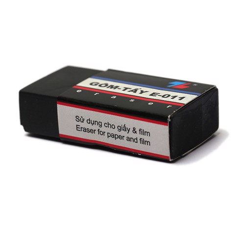 Gôm- Tẩy  Đen E-011 - Combo 6 cục