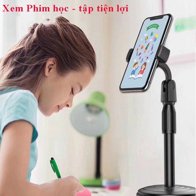 Kẹp điện thoại, kẹp điện thoại trên ô tô, giá đỡ điện thoại để bàn livestream bimboo, kẹp đa năng