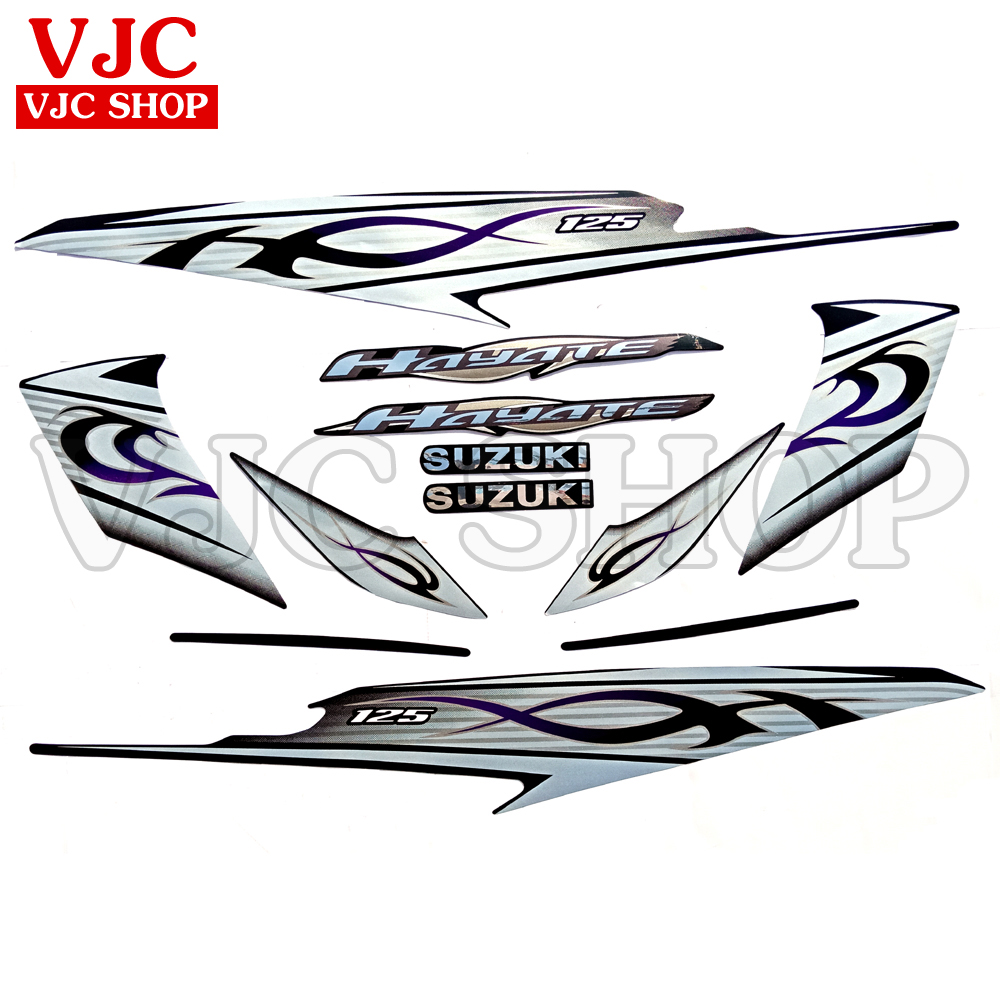 Bộ tem dán xe Hayate 125 các màu lựa chọn cho decal xe máy