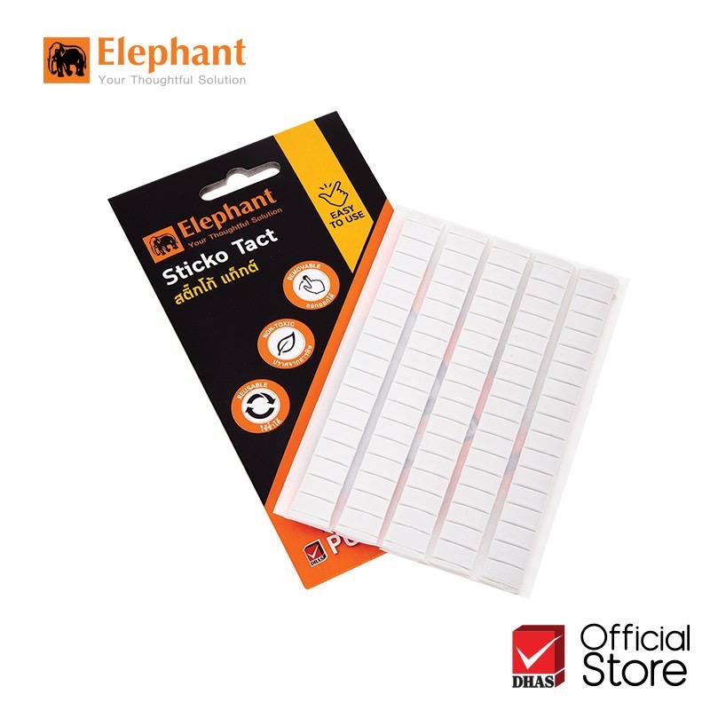Keo dán đất sét - Cao su đa năng nail Sticko Tack Elephant 50G dẻo, mịn, dính siêu chắc