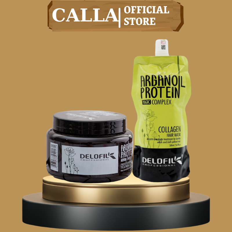 Kem Ủ Tóc DELOFIL 500ml Phục Hồi Tóc Khô Xơ Hư Tổn Siêu Mượt Hương Nước Hoa Chuyên Dụng Cho SALON | Calla Official