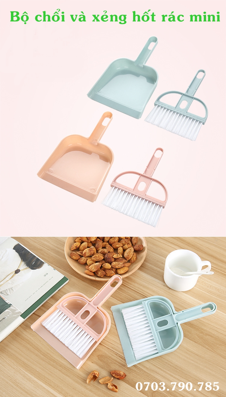 Bộ chổi xẻng hốt rác mini