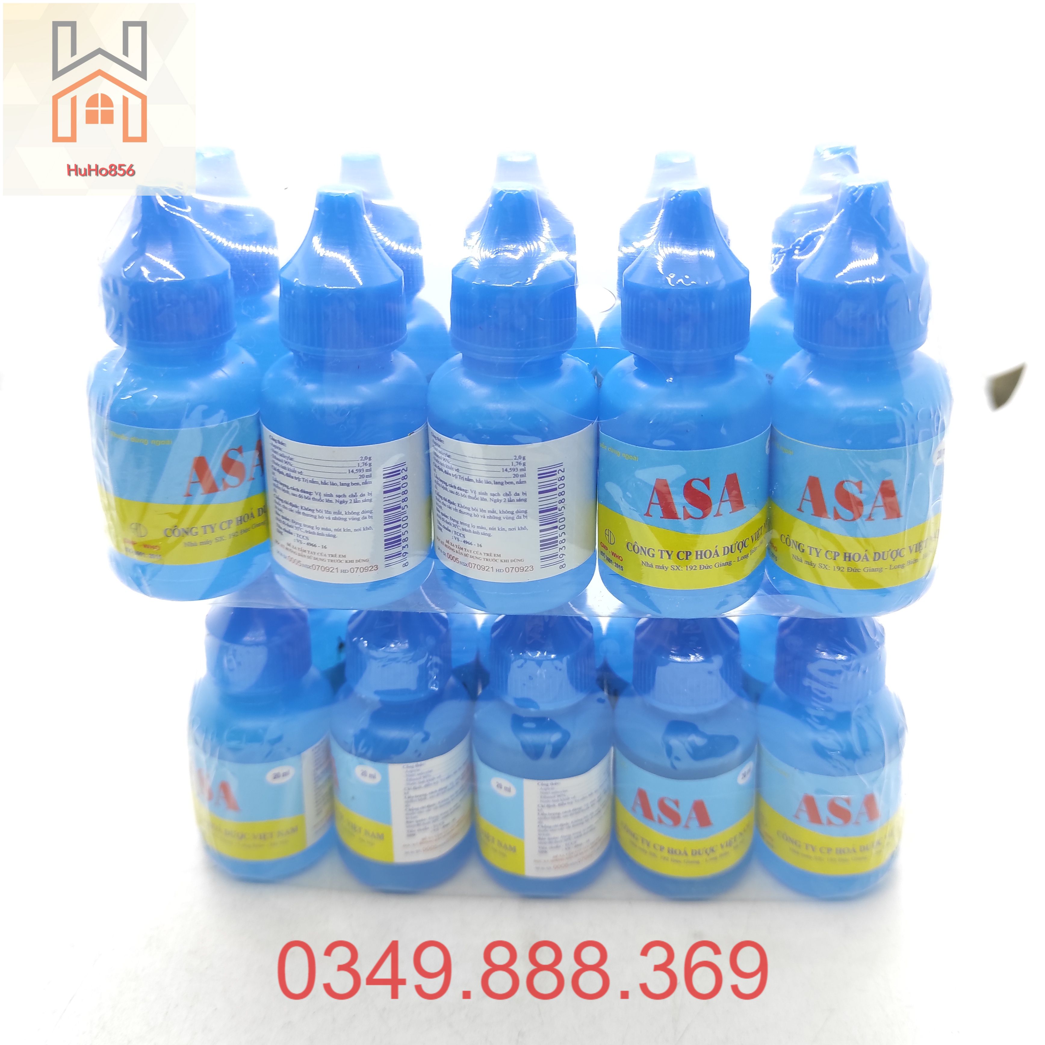 Combo 10 lọ cồn asa bôi nấm, ngứa, hắc lào, lang ben