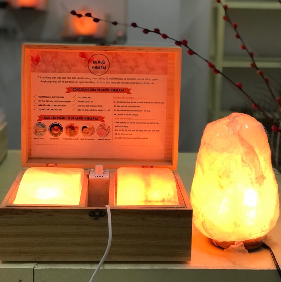 Đá Muối Himalaya Massage chân , tay giúp ngủ ngon, cải thiện sức khoẻ nhập từ Pakistan