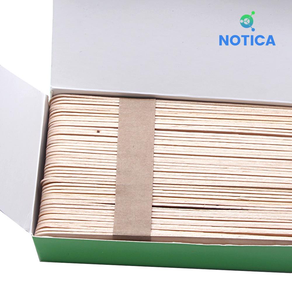 Que gỗ phết wax tẩy lông-trộn kem-bôi tê-hộp 100 que
