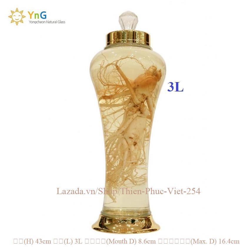 Bình Thủy tinh Cao Cấp Made in korea 3 lít