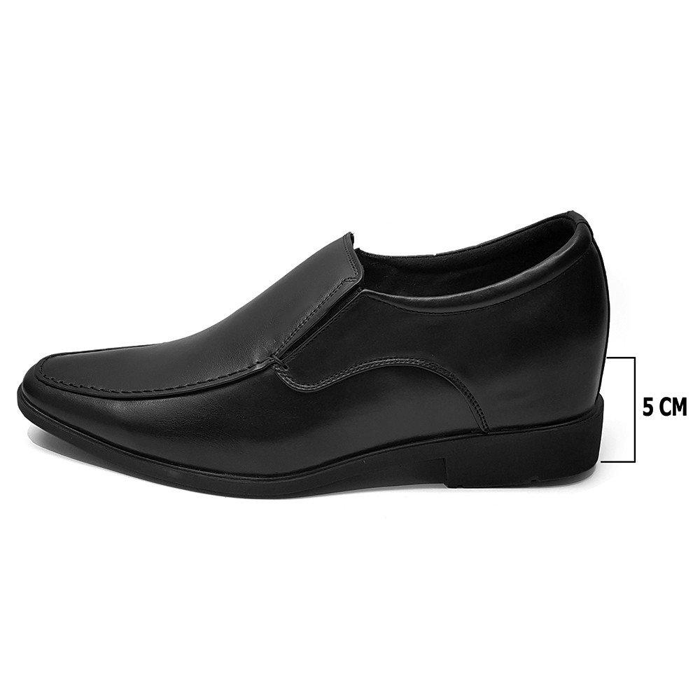 Giày tăng chiều cao nam giày cao nam cao 5cm da bò ensado tc0416