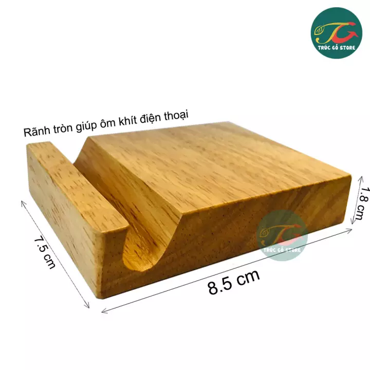 Giá đỡ điện thoại/kệ để điện thoại bằng gỗ - Trúc Gỗ Store