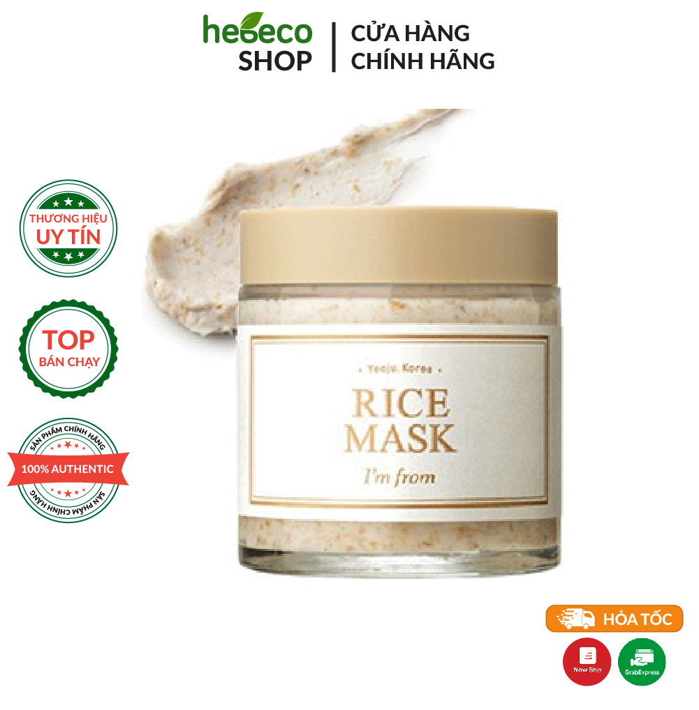 Mặt nạ dưỡng sáng da im from rice mask 110ml - hàn quốc, cam kết hàng đúng mô tả, chất lượng đảm bảo an toàn đến sức khỏe người sử dụng