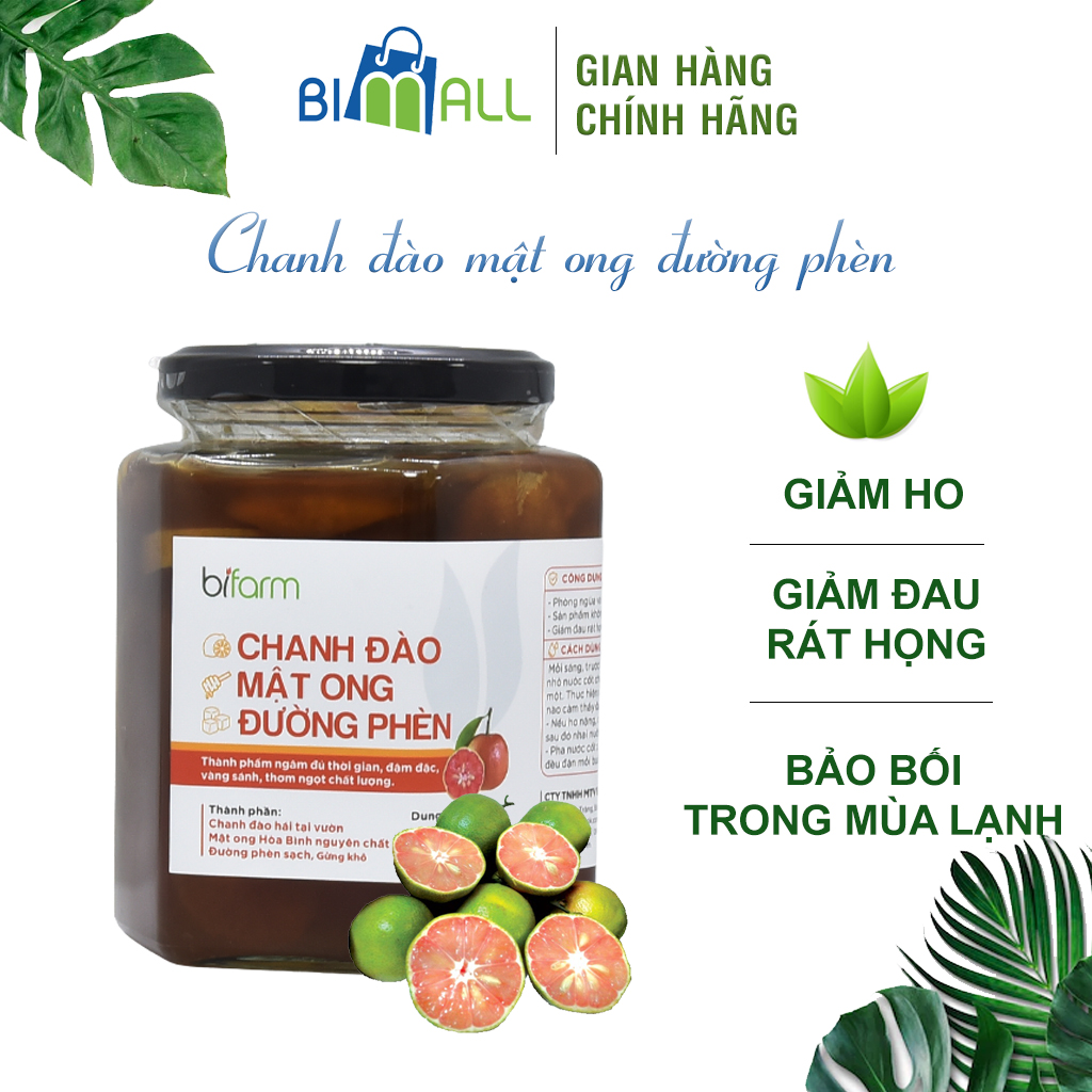 Chanh đào - mật ong - đường phèn bifarm