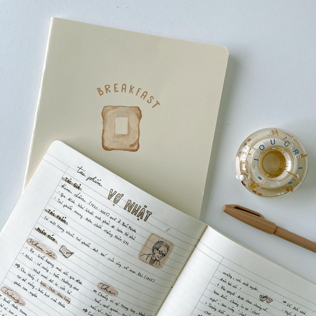 Vở ghi chép Crabit Breakfast series size B5 80 trang