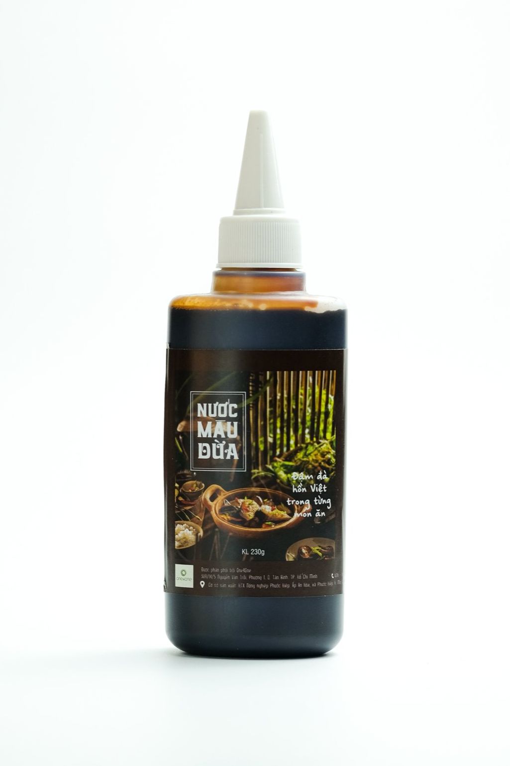 Nước Màu Dừa (Nước Hàng Dừa) Nguyên Chất Cao Cấp One4One (Gia Vị Cho Những Món Kho Việt) 230gr