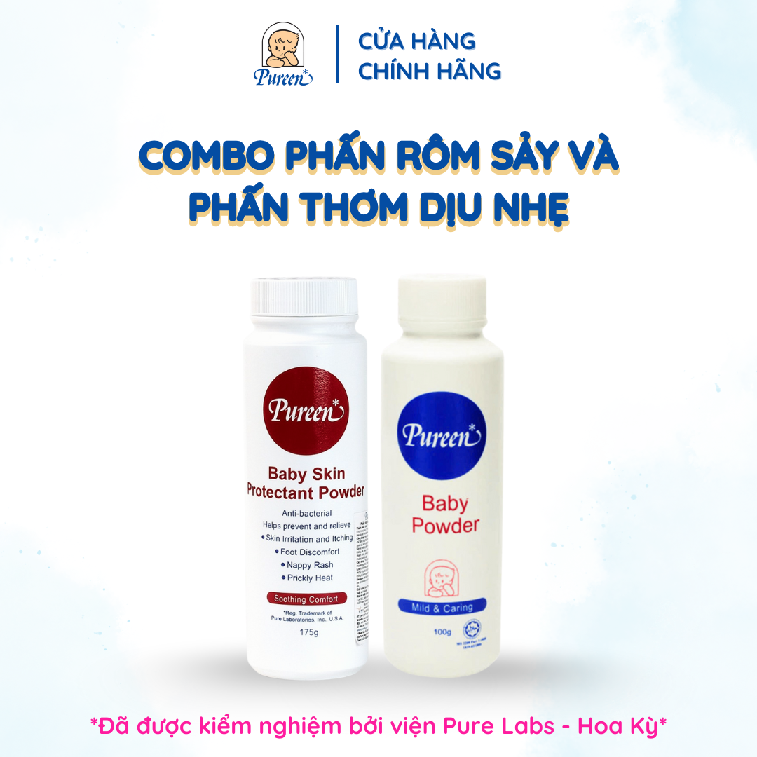 [COMBO] Phấn rôm sảy + Phấn thơm dịu nhẹ