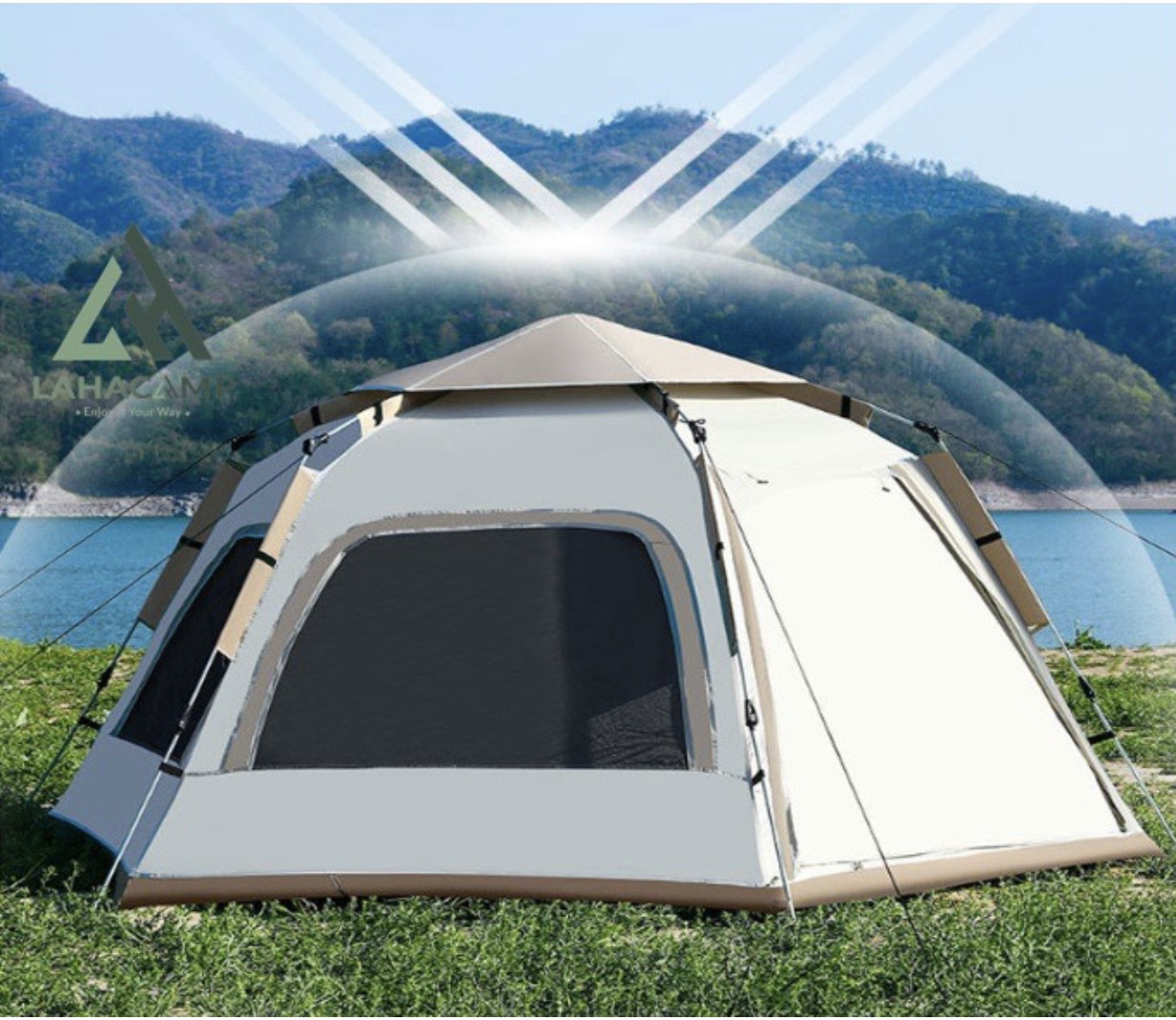 Lều tự bung 5-8 người Hewolf ; Desert Fox mẫu hót năm nay