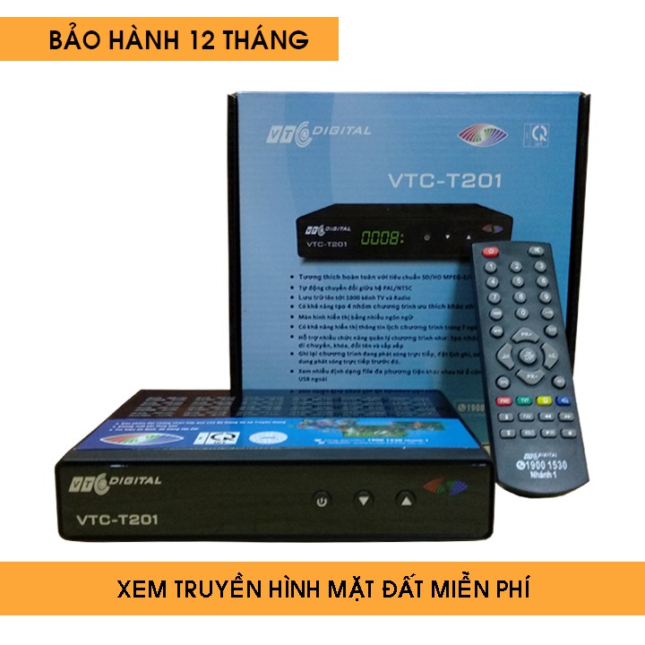 Đầu Thu Truyền Hình Số Mặt Đất DVB T2 VTC T201 Model 2021