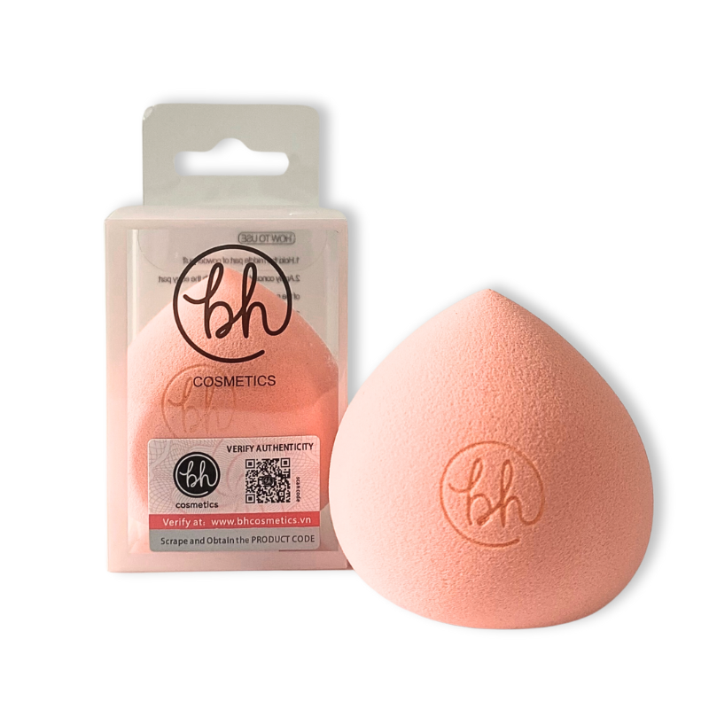 Mút đánh kem nền chuyên nghiệp mềm mại BH COSMETICS Orange Peach Makeup Sponge