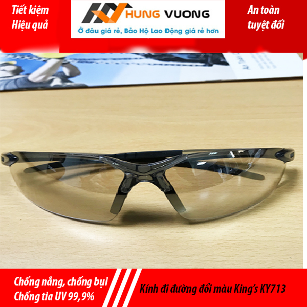 Kính bảo hộ đi đường đổi màu King's KY713