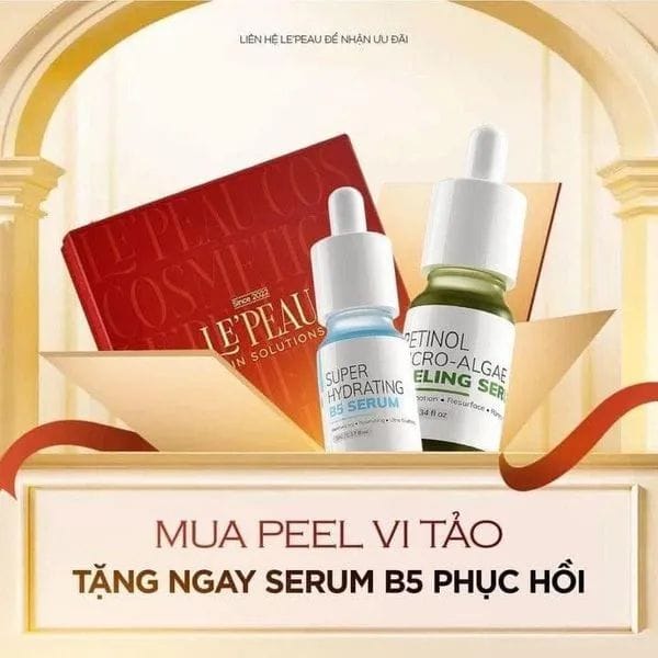 Le’peau - peel da vi tảo retinol
