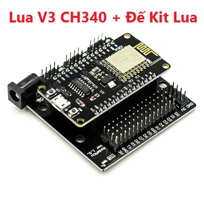 Đã nạp cod kít rf thu phát wifi esp8266 nodemcu lua v3 ch340, đế kit lua