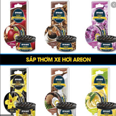 Sáp Thơm AREON Khử Mùi Xe Hơi Cao Cấp (nhiều mùi)