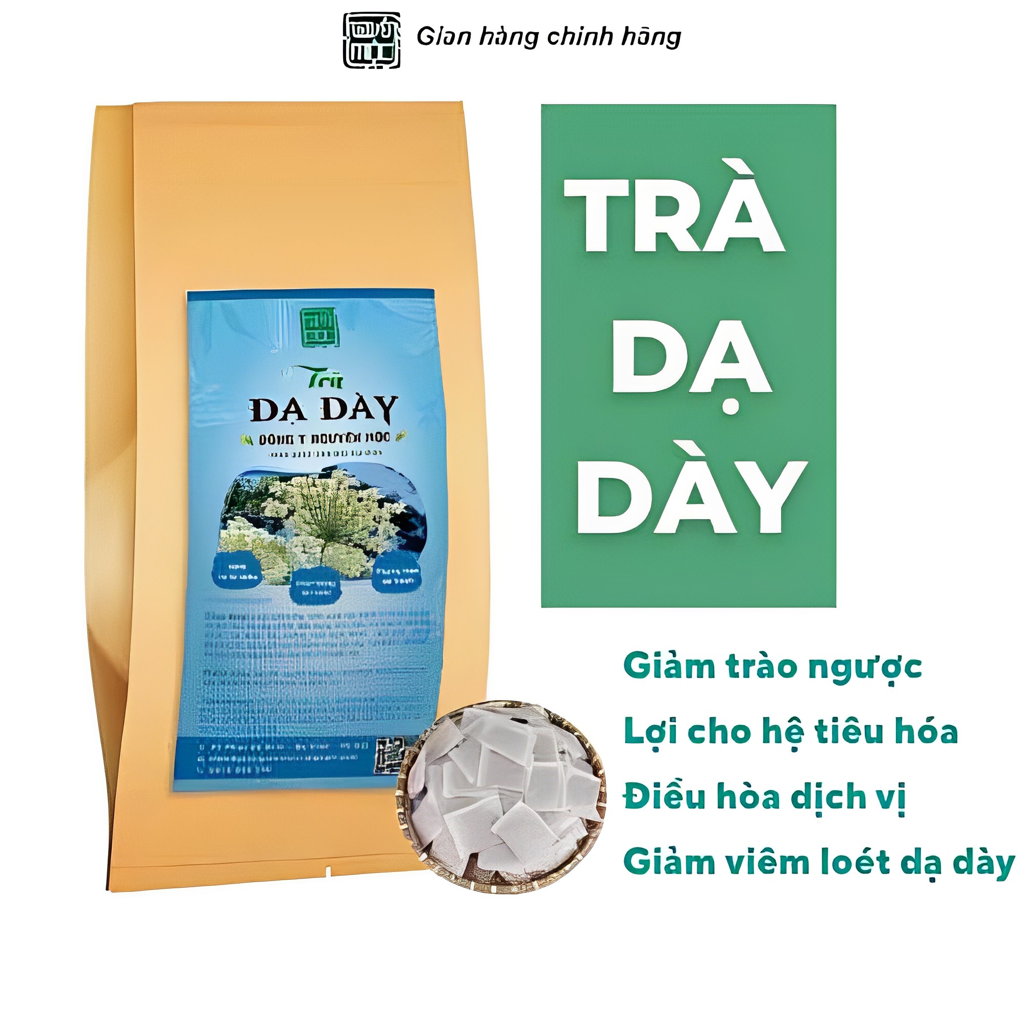 Trà dạ dày túi lọc Nguyên Mộc hỗ trợ giảm trào ngược dạ dày điều hòa dịch vị tiêu hóa tốt cho người sử dụng r.ư.ợ.u bi.a
