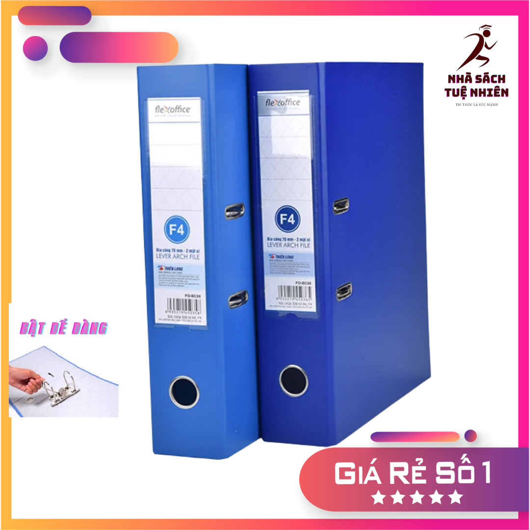 Bìa còng Thiên Long A4 F4 5cm 7cm 9cm 1 mặt si Hộp còng File còng lưu trữ giấy tờ