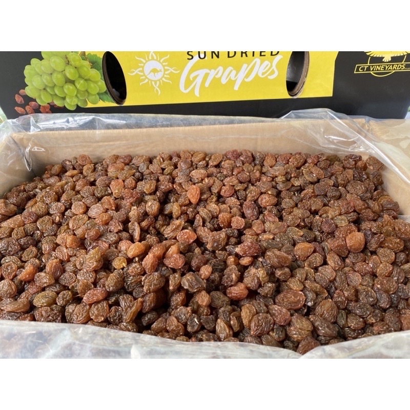 Nho khô, nhặt rời nhập khẩu Úc,Organic, Nho không đường, nho khô Sun Muscat khô Tự nhiên loại 500g, .