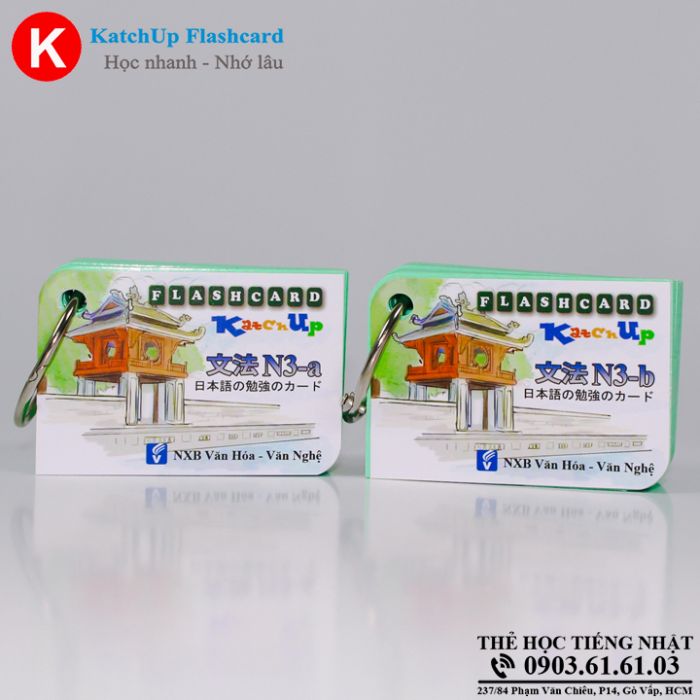 [HCM] Bộ Flashcard Tiếng Nhật Ngữ Pháp N3 (Soumatome N3)