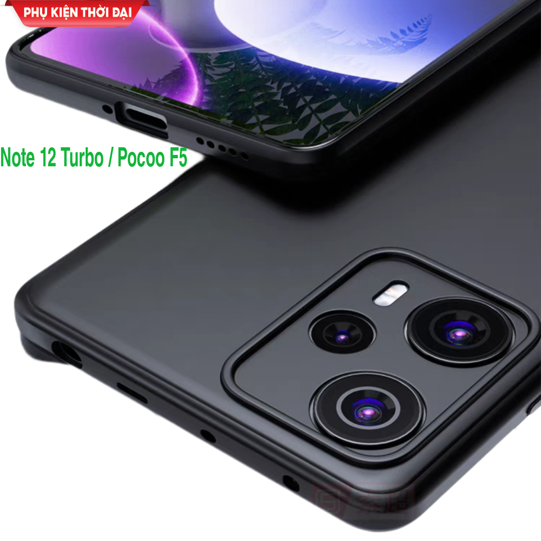 Ốp lưng Redmi Note 12 Turbo / Poco F5 dẻo màu siêu mỏng chống sốc bảo vệ camera