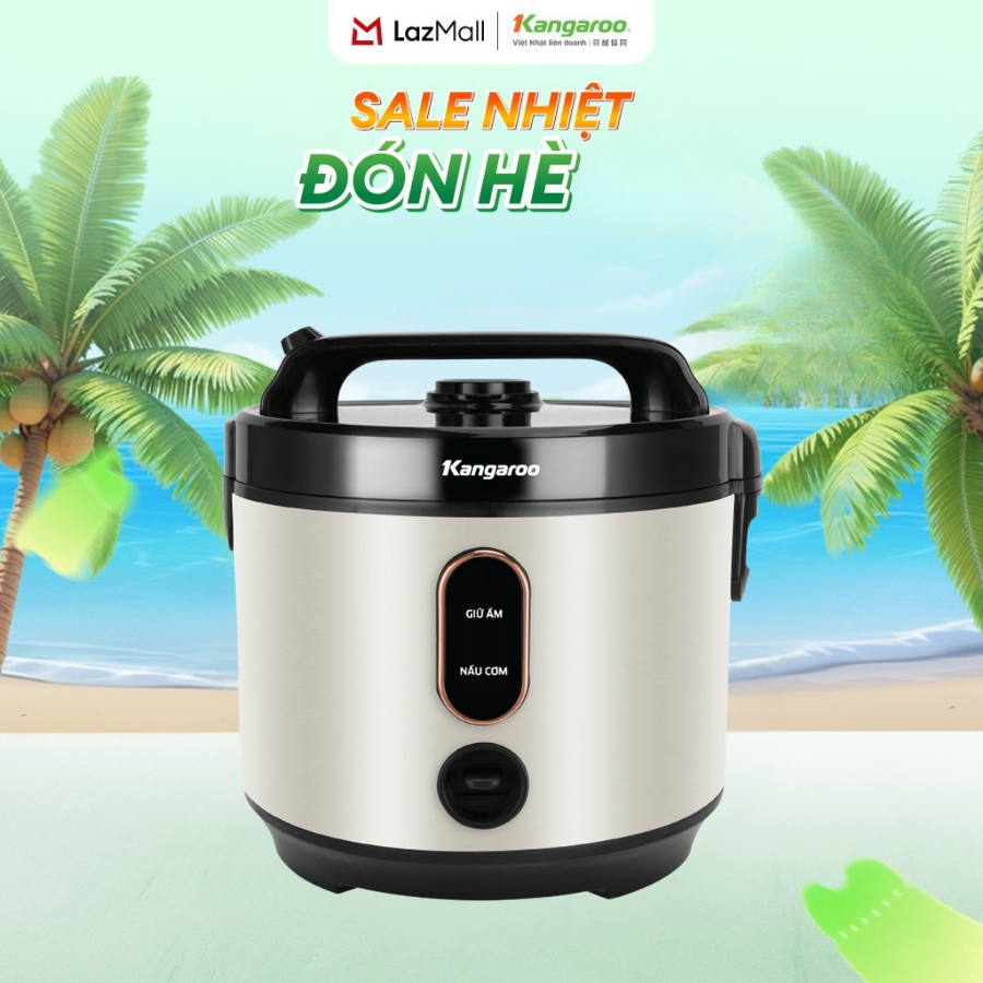 [Voucher 15%] Nồi cơm điện Kangaroo 1.5 lít KGRC15M2BE - công suất 700w