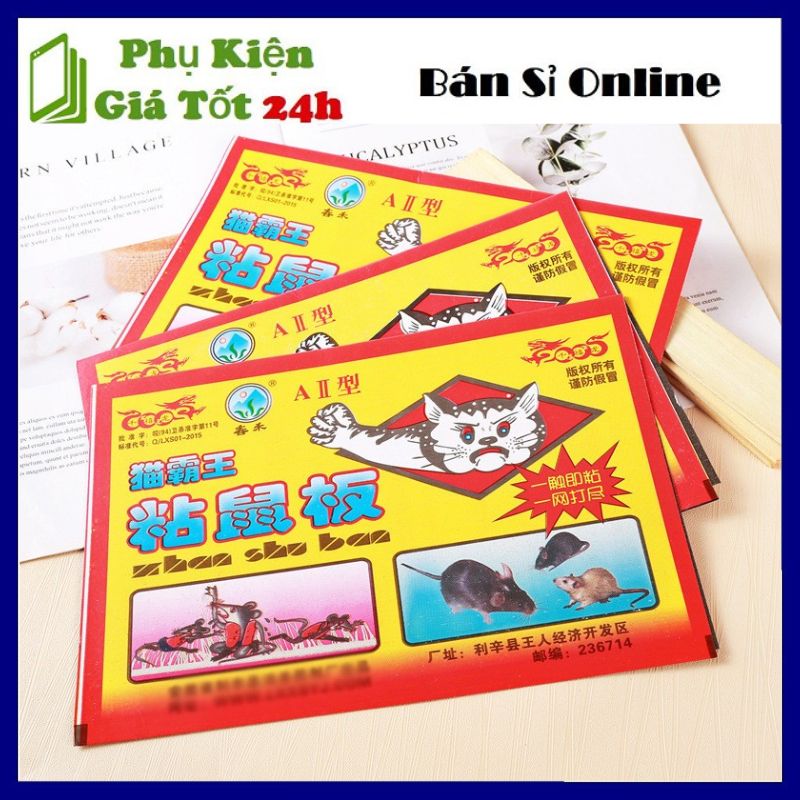 Miếng keo dính chuột loại xin siêu dính - tấm keo dán chuột, dính ruồi, dính kiến, dính gián - keo bẫy chuột, bắt chuột diệt các loại côn trùng