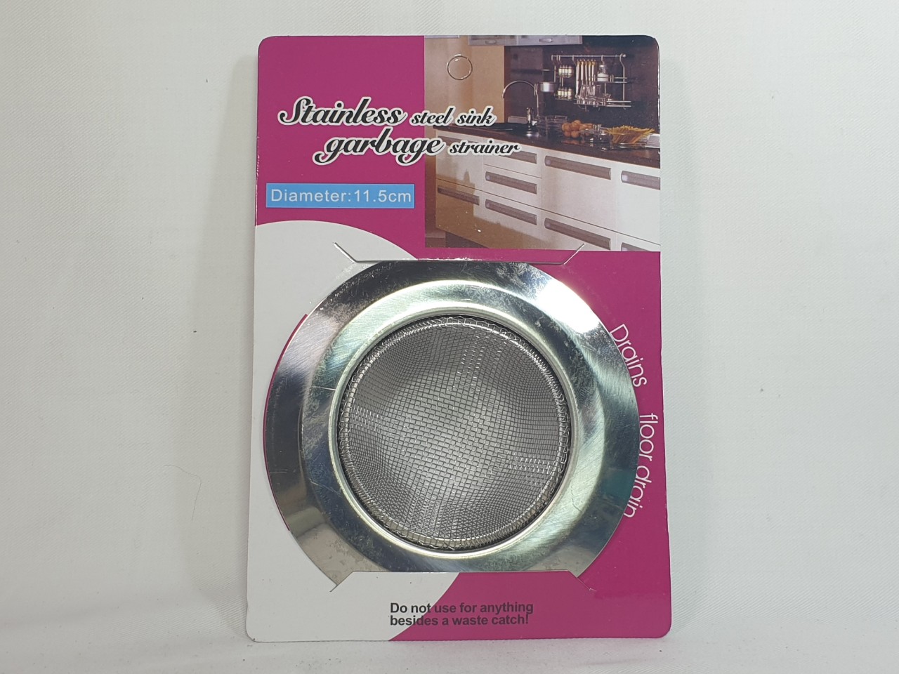 Miếng/chén inox lọc rác 115mm lưới cao thông minh cho bồn rửa chén