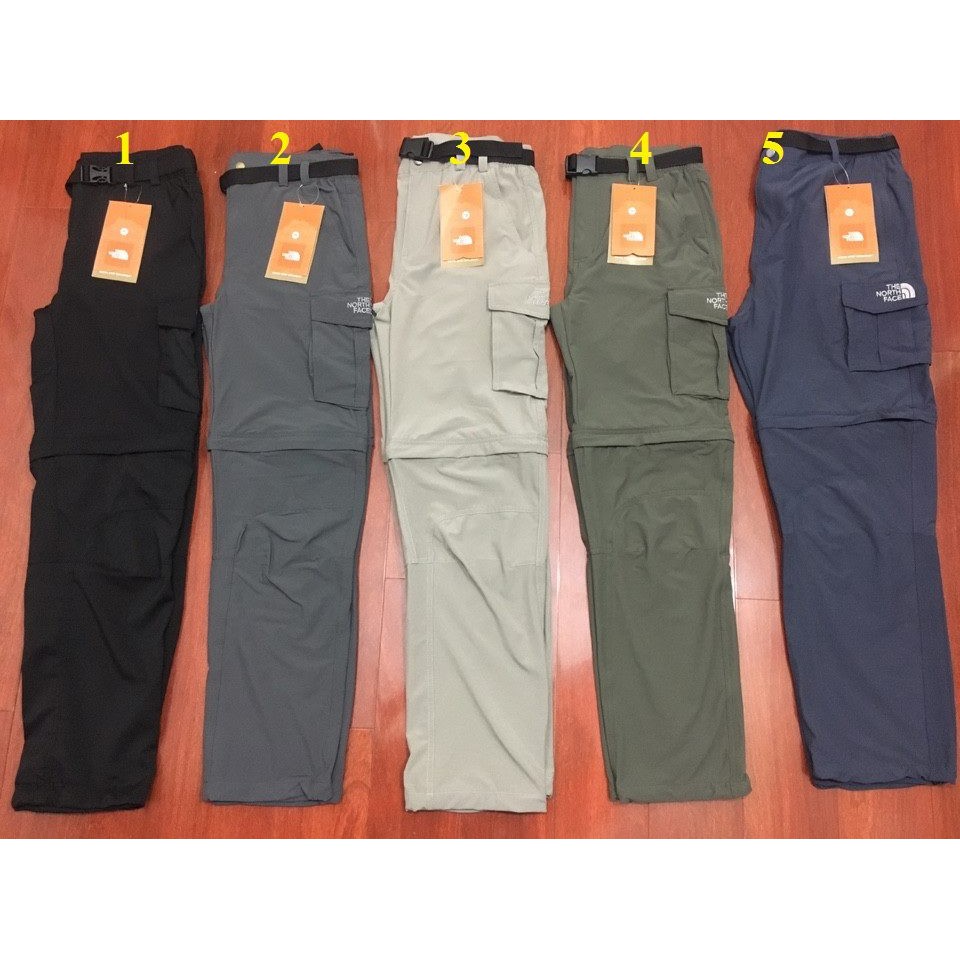 Quần túi hộp nam [ Hàng Xuất Khẩu] mau khô,tháo ống-Quần Mặc Leo Núi,Đi Câu, Đi phượt - T.North.Face