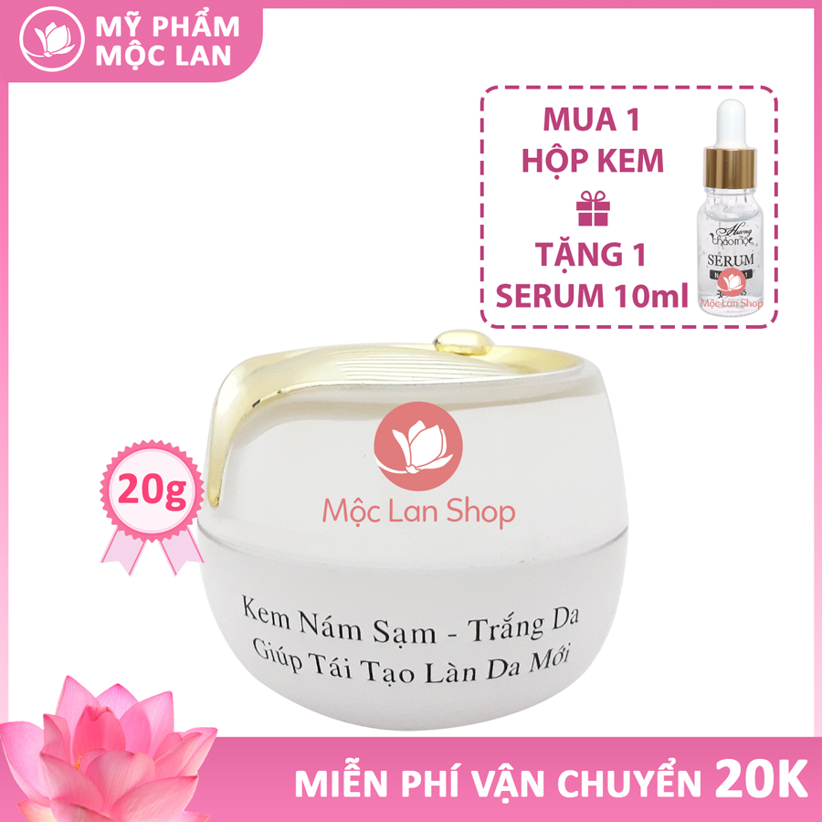 Kem nám sạm, dưỡng trắng da mặt, phục hồi da hư - Kem Hương Thảo Mộc 20g - Mỹ phẩm Be Queen
