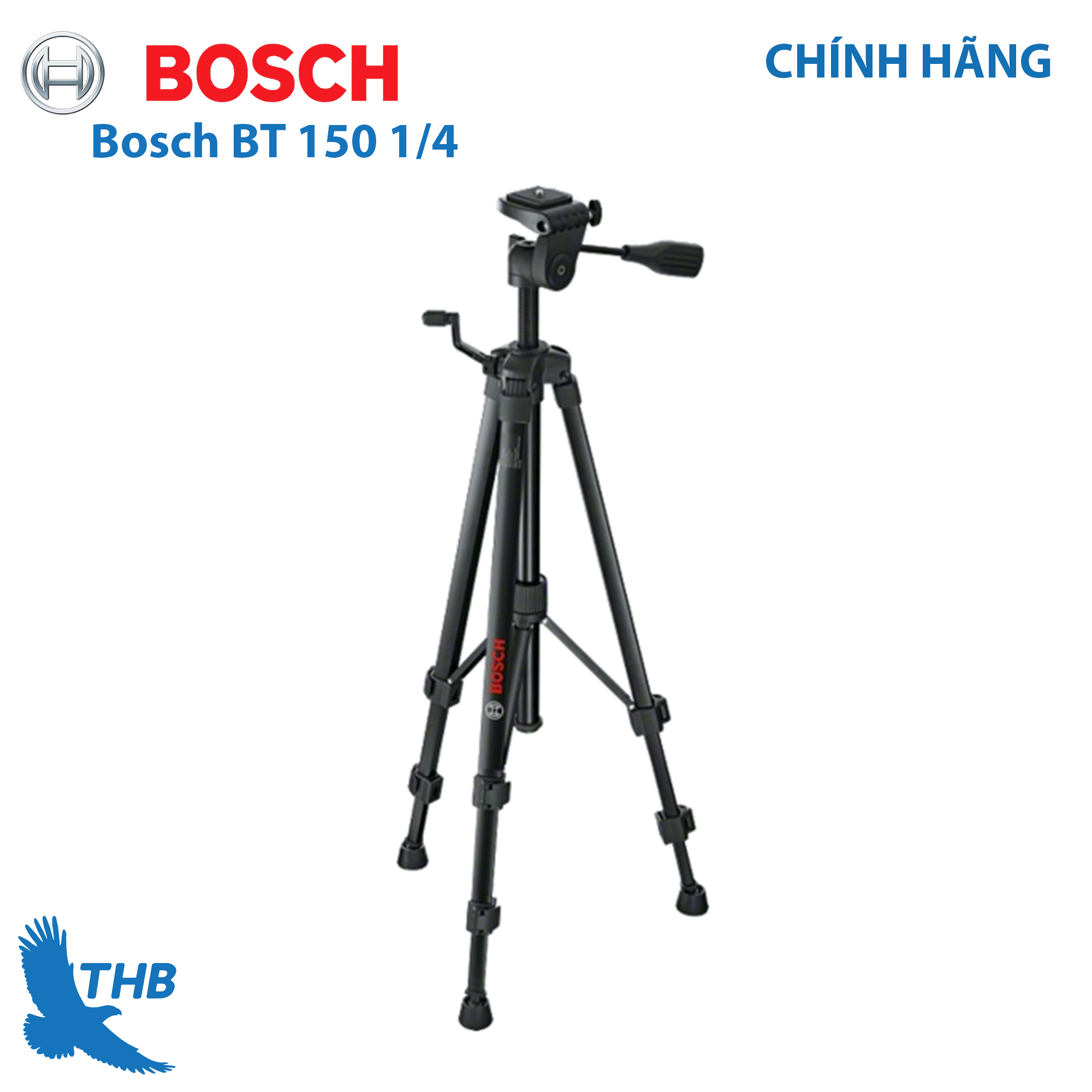 Giá đỡ ba chân, chân máy đo khoảng cách Bosch  BT 150 1/4'' - Dùng cho máy đo khoảng cách Máy ảnh Điện thoại
