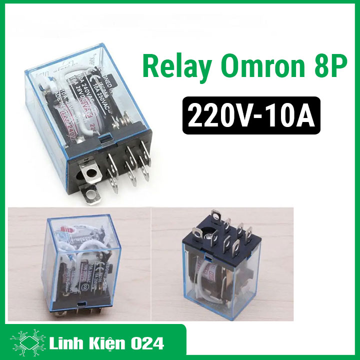 Relay omron 220v 10a 8p 8 chân đóng ngắt mạch điện