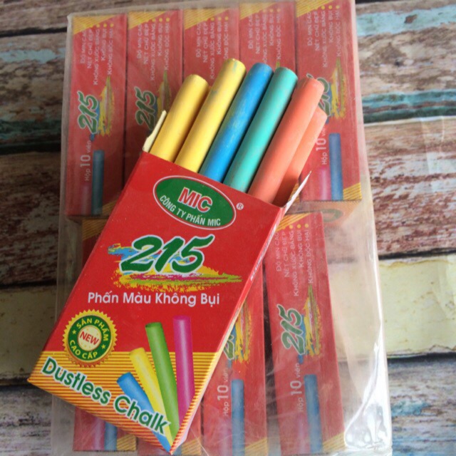 Hộp phấn mic 215 không bụi màu