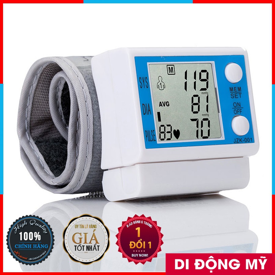 [HCM]SALE MÙA DỊCH - Máy đo huyết áp điện tử đeo cổ tay JZK - 003R CÔNG NGHỆ NHẬT BẢN dễ sử dung. cho kết quả ngay lập tức  và chính xác.(  BẢO HÀNH 1 ĐỔI 1)